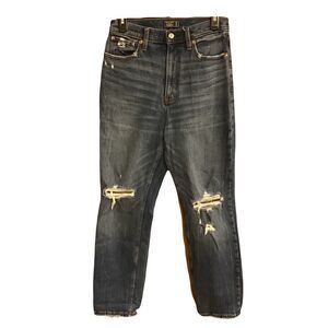 Abercrombie & Fitch Curve Love Ultra High Rise Straight Jeans Womens 28 / 6